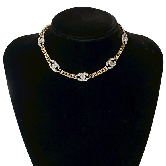 CHANEL Gold Logo Necklace - Picture 1 of 5